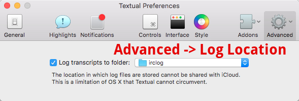 configure textual logging